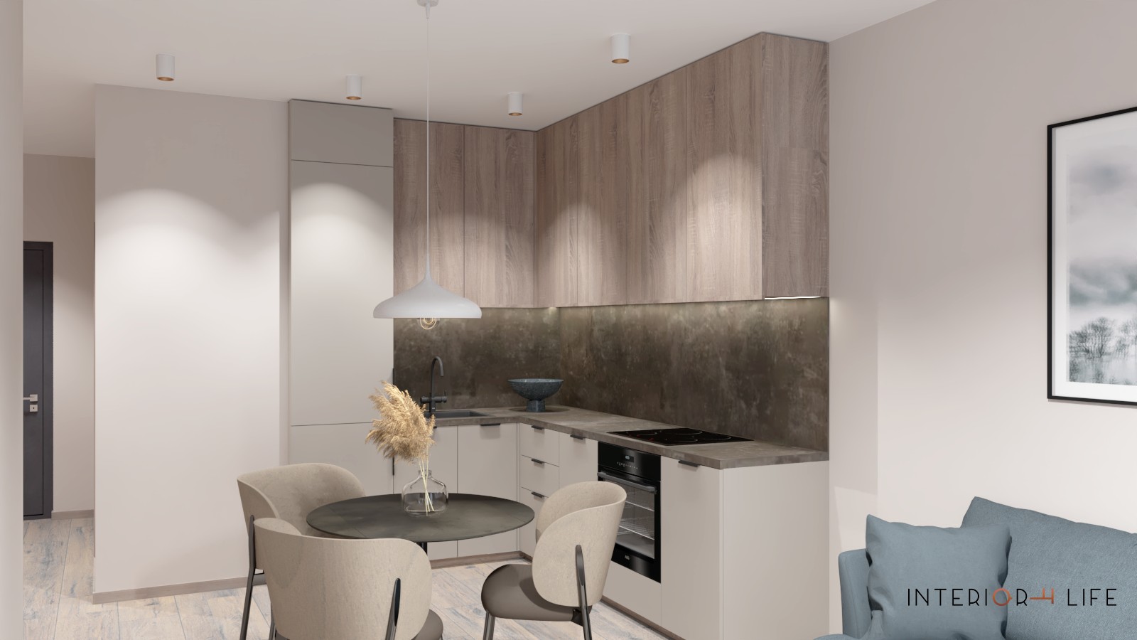 Skandinaviškas jaukus būstas dviems, Vilnius 1