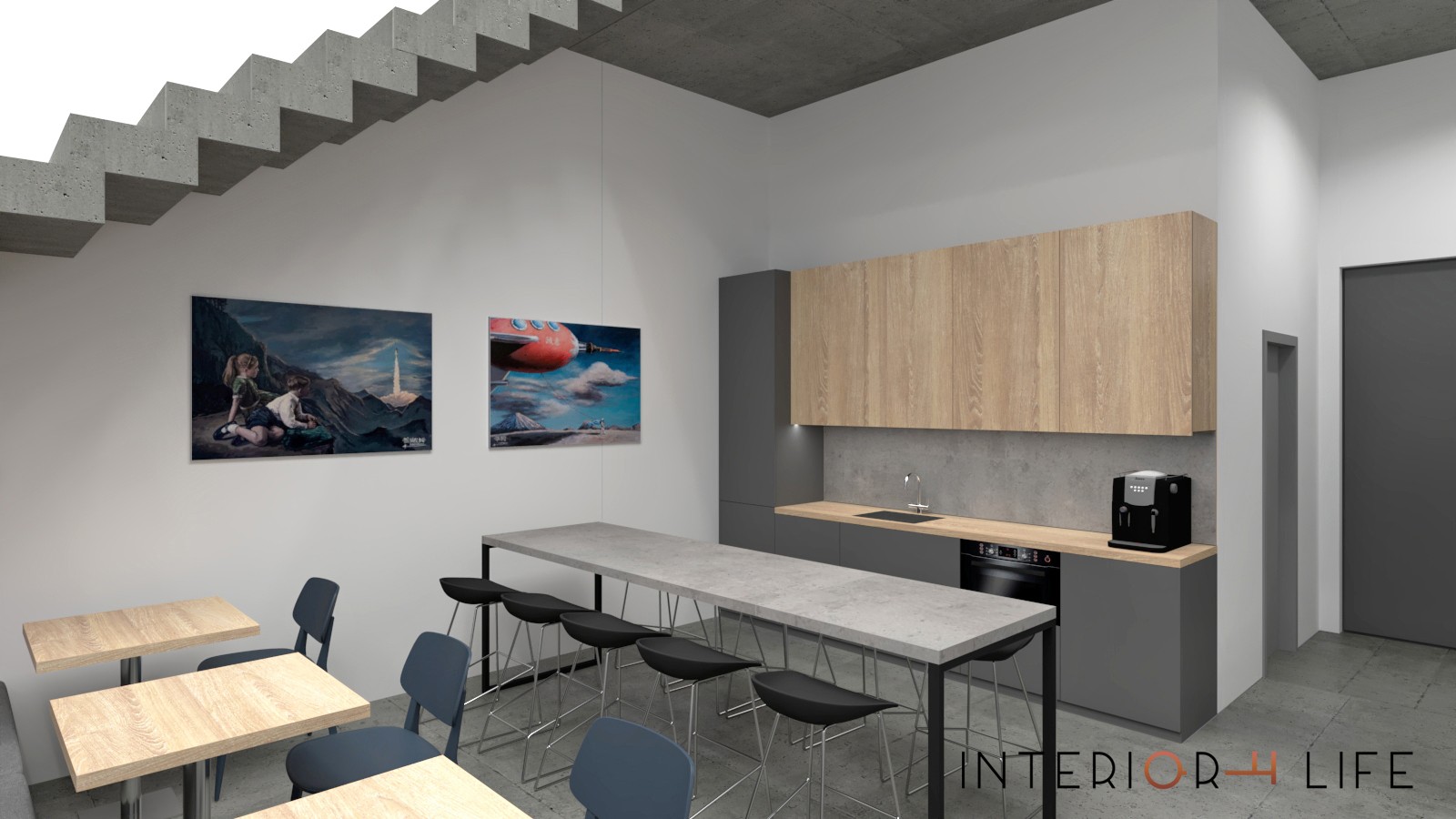 Minimalistinis biuras Loft stiliaus erdvėje, Vilnius 2