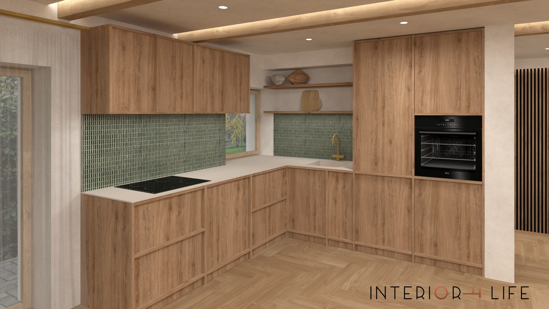 Jaukus art deco stilius renovuojamame būste, Vilnius 2