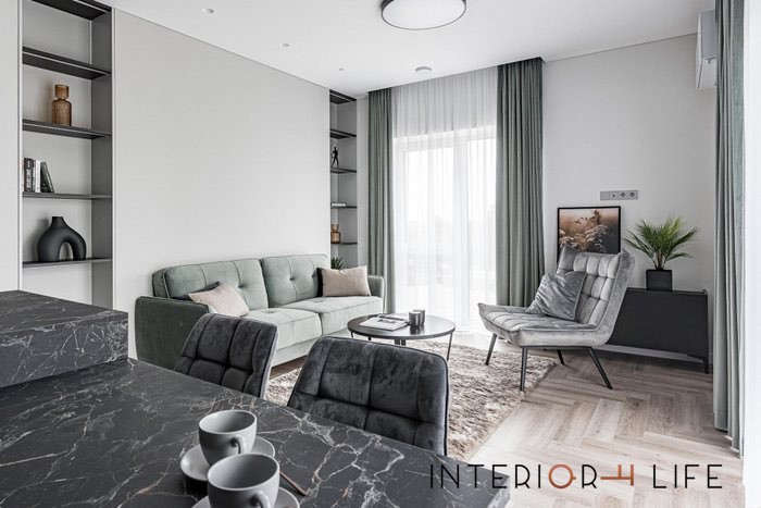 Modernus, dekoratyvus bei funkcionalus būstas dviems, Vilnius 7