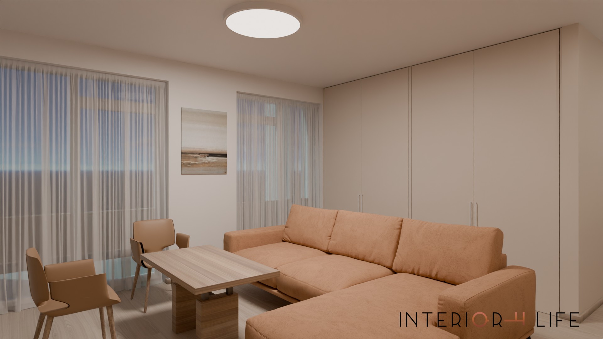 Šviesus minimalistinis būstas darbui ir gyvenimui, Vilnius 3