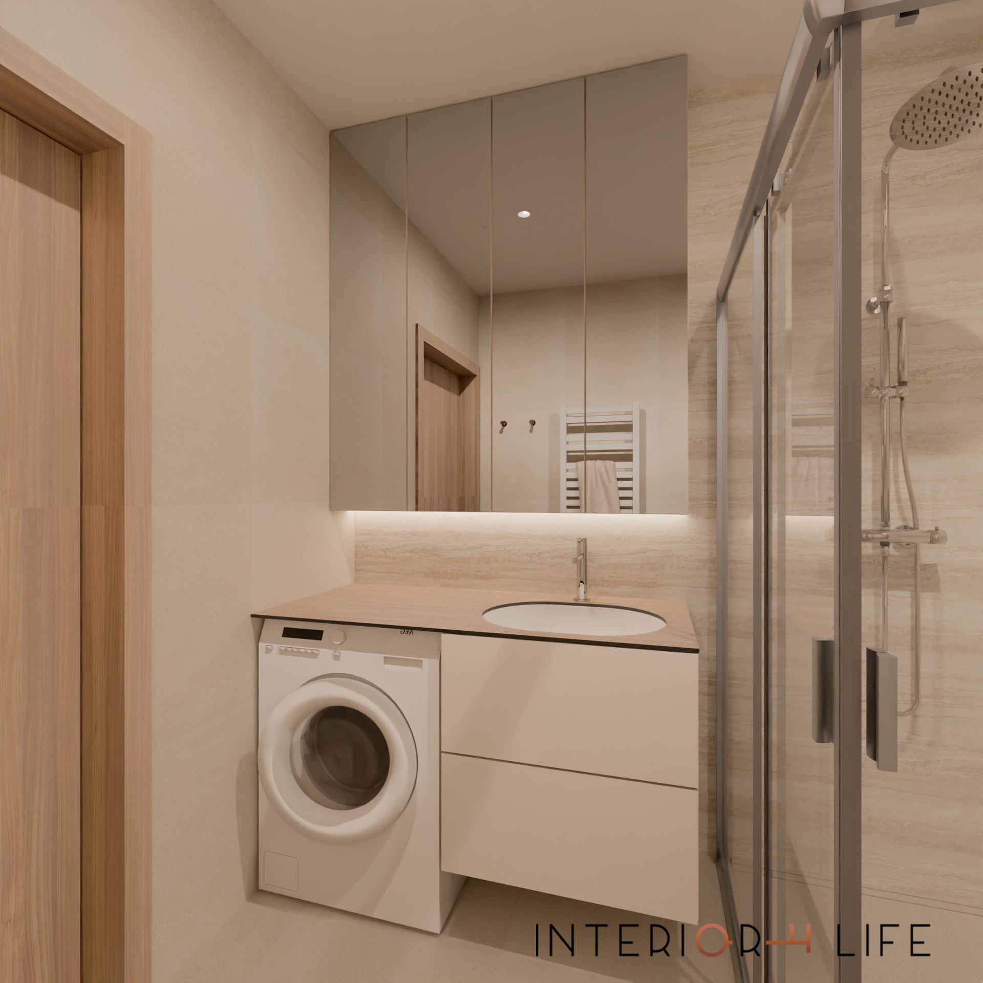 Šviesus minimalistinis būstas darbui ir gyvenimui, Vilnius 5